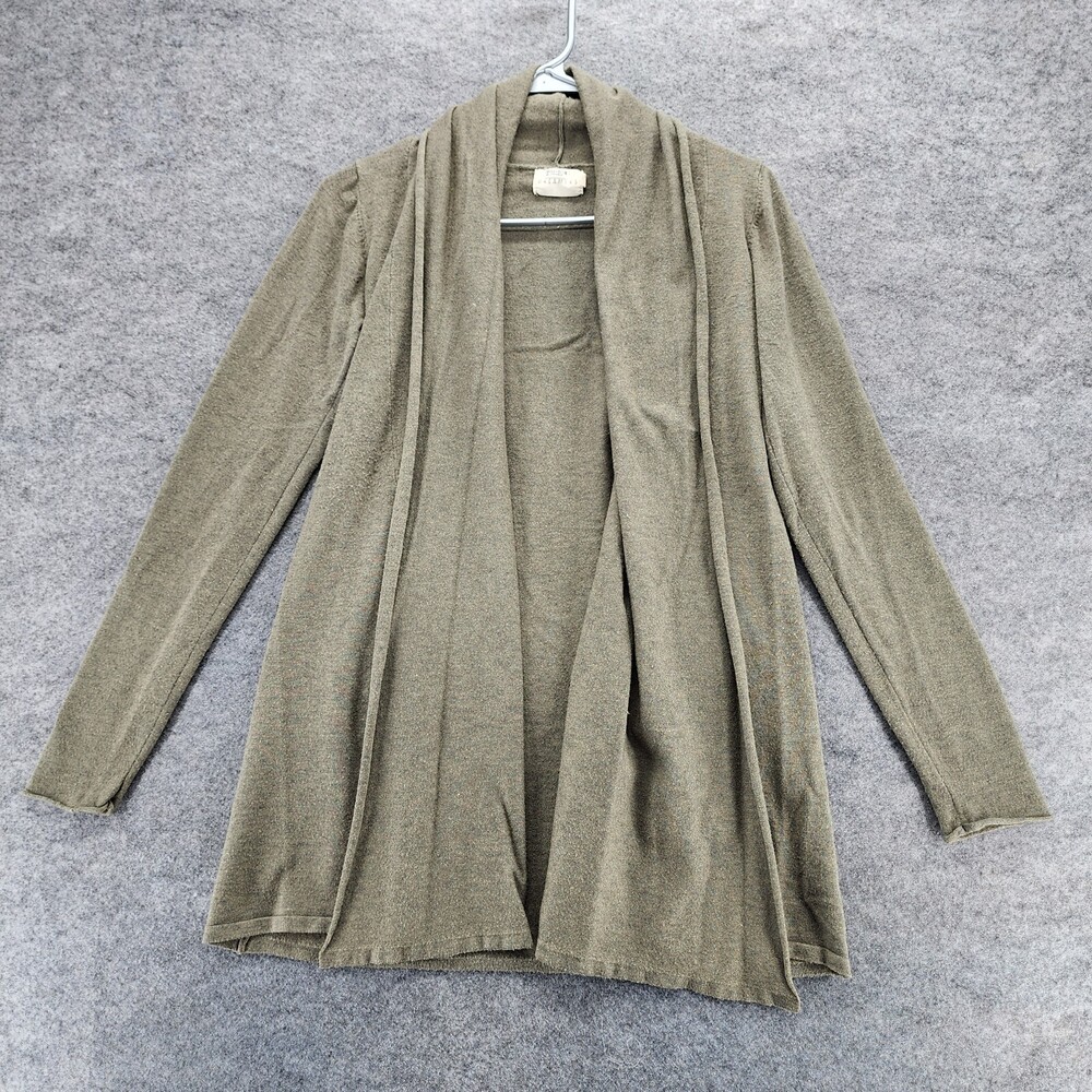 Dreamers Cardigan Womens XS Long Sleeve Green Open Front